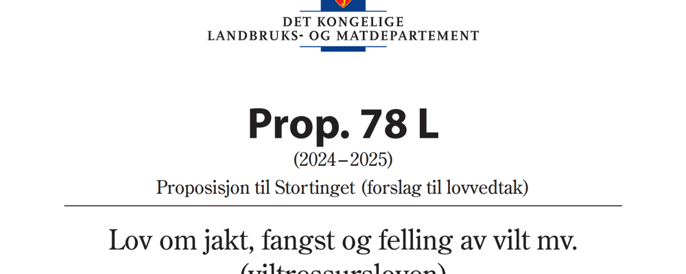 2025 Prop. 78 L (2024–2025) Tittel 2025 Prop. 78 L (2024–2025) Tittel